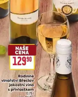 Billa Rodinné vinařství Břeclav nabídka
