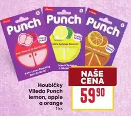 Billa Vileda Punch lemon, apple a orange nabídka