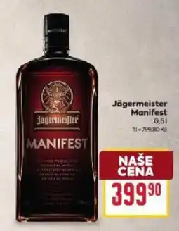 Billa Jägermeister Manifest nabídka
