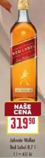 Billa Johnnie Walker Red Label nabídka