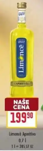 Billa Limoncé Aperitivo nabídka