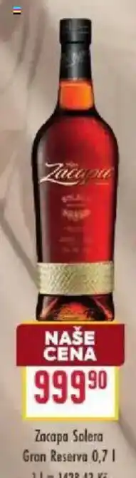 Billa Zacapa Solera Gran Reserva nabídka