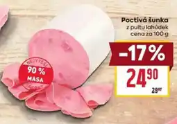 Billa Poctivá šunka nabídka