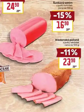 Billa Šunkový salám nabídka