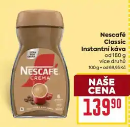 Billa Nescafé Classic Instantní káva nabídka