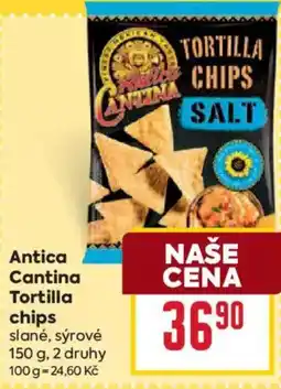 Billa Antica Cantina Tortilla chips nabídka