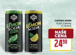 Billa Credo lemon soda nabídka