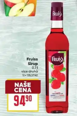 Billa Fruiss sirup nabídka