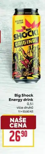 Billa Big Shock Energy drink nabídka