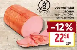 Billa Debrecínská pečeně nabídka