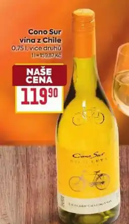 Billa Cono Sur vina z Chile nabídka