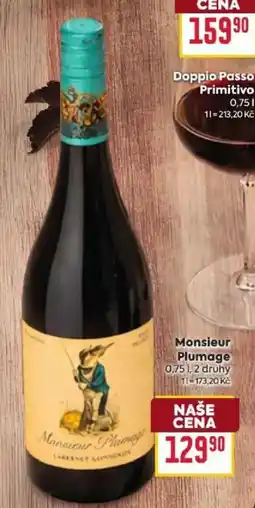 Billa Monsieur Plumage nabídka