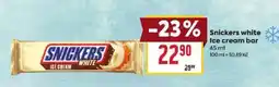 Billa Snickers white ice cream bar nabídka