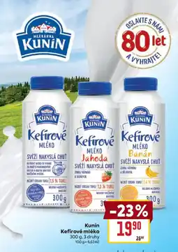 Billa Kunin Kefirové mléko nabídka
