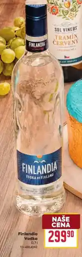 Billa Finlandia Vodka nabídka