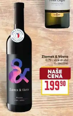 Billa Zlomek & Vávra nabídka