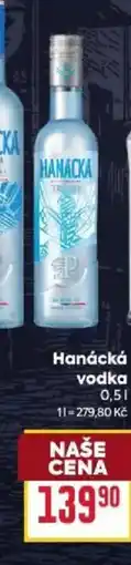 Billa Hanácká vodka nabídka
