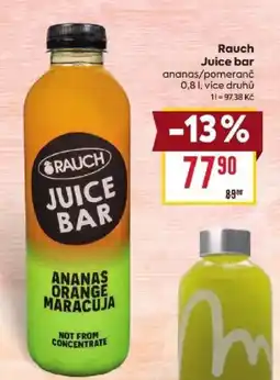 Billa Rauch juice bar ananas/pomeranč nabídka