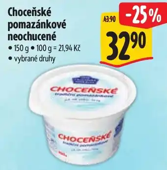 Albert Chocenske pomazankove neochucené nabídka