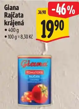 Albert Giana rajčata krájená nabídka
