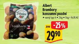 Albert Albert brambory konzumní pozdní nabídka