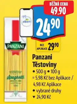 Albert Panzani Těstoviny nabídka