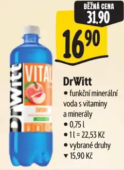 Albert DrWitt funkční minerální voda s vitaminy a minerály nabídka