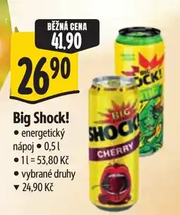 Albert Big Shock! energetický nápoj nabídka