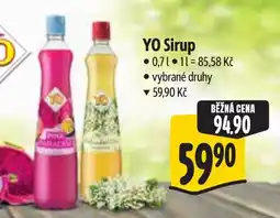 Albert Yo sirup nabídka