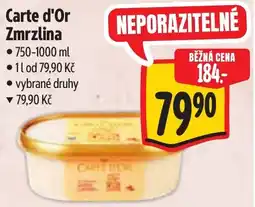 Albert Carte d'Or Zmrzlina nabídka