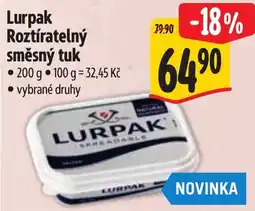 Albert Lurpak rozťíratelný směšný tuk nabídka