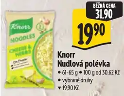 Albert Knorr Nudlová polévka nabídka