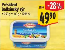 Albert President balkánský sýr nabídka