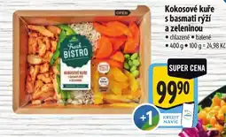 Albert Fresh Bistro kokosové kuře s basmati rýží a zeleninou nabídka