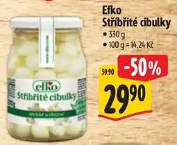 Albert Efko stříbrité cibulky nabídka