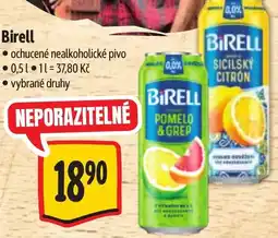 Albert Birell ochucené nealkoholické pivo nabídka