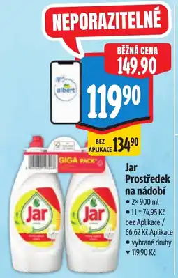 Albert Jar Prostředek na nádobí nabídka