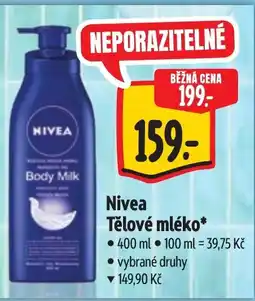Albert Nivea tělové mléko nabídka