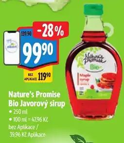 Albert Nature's Promise Bio Javorový sirup nabídka