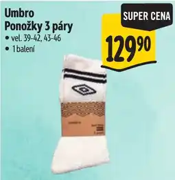 Albert Umbro Ponožky 3 páry nabídka