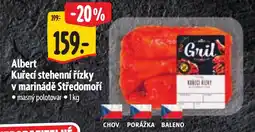 Albert Albert kuřecí stehenní řízky v marinádě středomoří nabídka