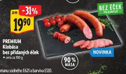 Albert Premium klobása nabídka