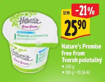 Albert Nature's Promise Free From Tvaroh polotučný nabídka