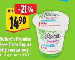 Albert Nature's Promise free from jogurt bílý smetanový nabídka