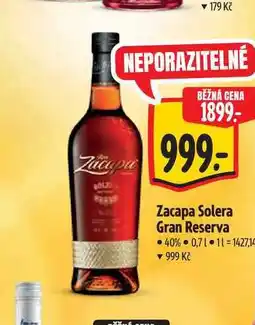 Albert Zacapa Solera Gran Reserva 40% 0,71 nabídka