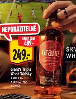 Albert Grant's Triple Wood Whisky 40% nabídka