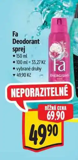 Albert Fa Deodorant sprej nabídka