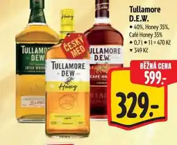 Albert Tullamore D.E.W. 40%, Honey 35%, Café Honey 35% nabídka