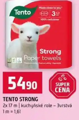 Terno TENTO STRONG 2x 17 m kuchyňské role 3vrstvá nabídka