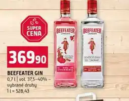 Terno BEEFEATER GIN 0,7l vol. 37,5-40% vybrané druhy nabídka